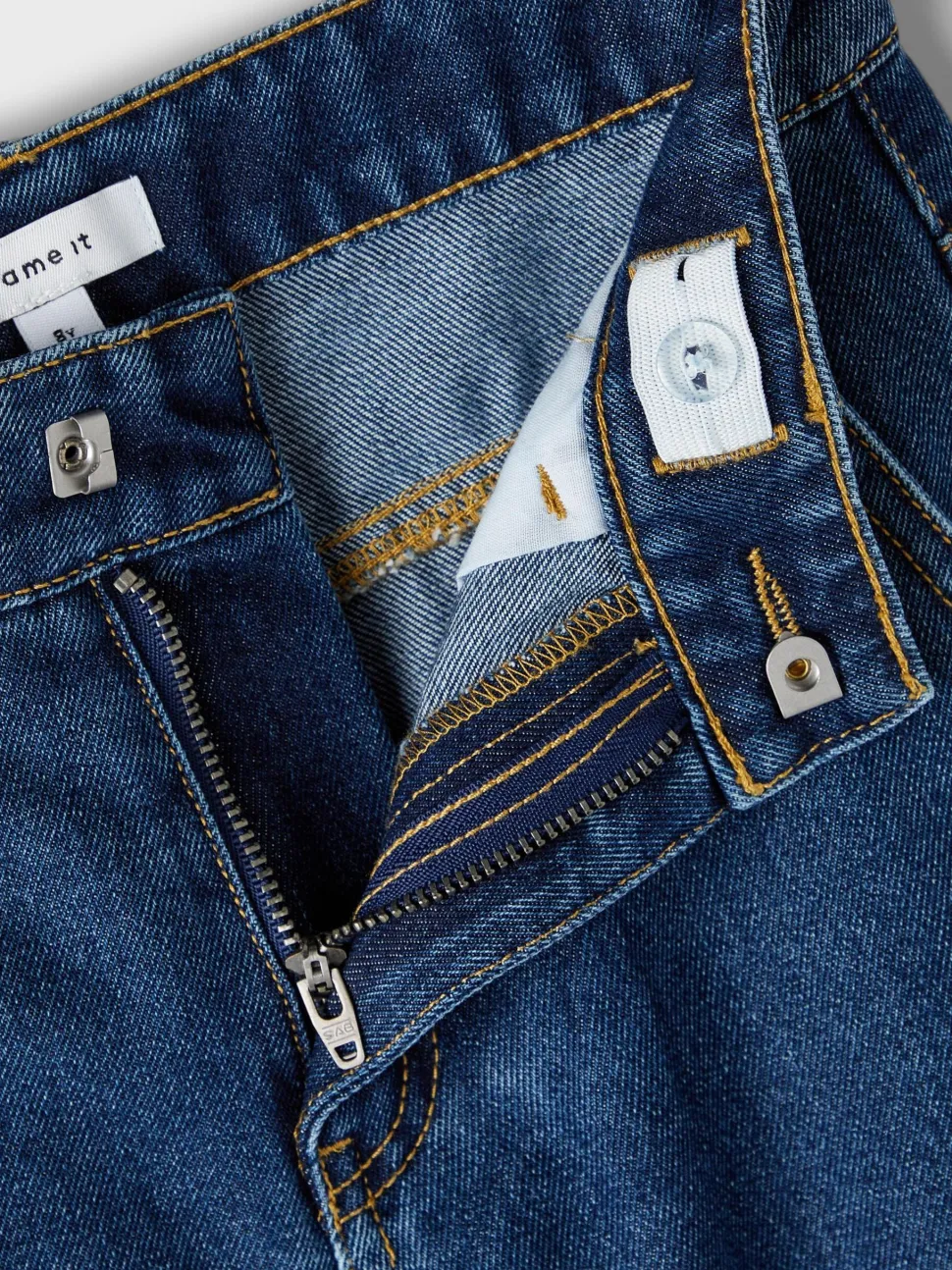 Name It lasten farkut, NKFROSE HW WIDE CARGO JEANS Indigo