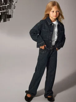 Name It lasten farkut NKFROSE WIDE RHINE JEANS, musta