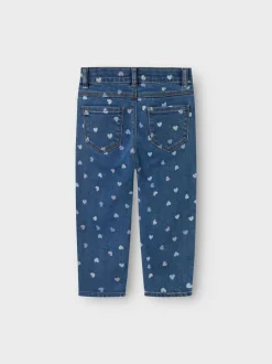 Name It lasten farkut, NMFBELLA MOM SHAPED JEANS Sininen, Indigo