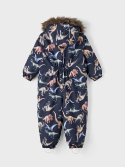 Name It Lasten Haalari, NMMSNOW10 SUIT DINO DREAM NOOS Sininen Kuosi