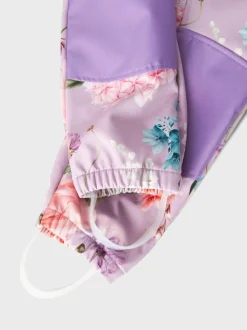 Name It Lasten Haalari, NMF ALFA08 SOFTSHELL SUIT MULTI FLOWER Liila
