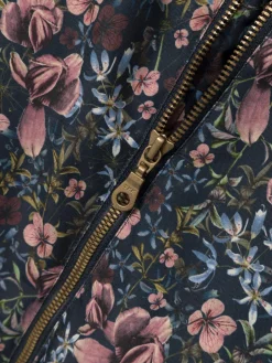 Name It lasten haalari, NMFSNOW10 SUIT MELODY FLOWER Sininen Kuosi