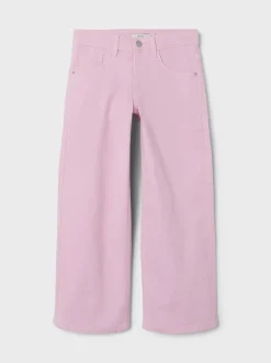 Name It Lasten Housut, NKFROSE WIDE TWI PANT Pinkki