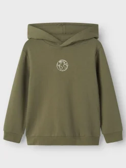 Name It Lasten Huppari, NKMBANDO LS LOOSE SWEAT Armeijanvihreä