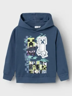 Name It Lasten Huppari, NKMJIRO MINECRAFT SWEAT NOOS Sininen