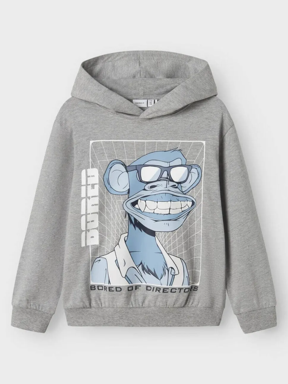 Name It lasten huppari, NKMNOBEL BOREDOFD REG SWEAT Vaaleanharmaa