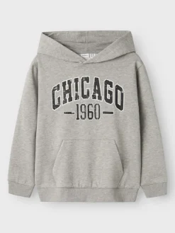 Name It lasten huppari, NKMTEEDDY LS SWEAT Vaaleanharmaa