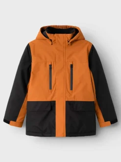 Name It lasten laskettelutakki, NKMSNOW10 SKI JACKET BLOCK Oranssi