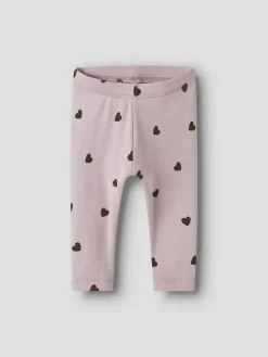 Name It lasten leggingsit, NBFKHEART LEGGING Vaaleanpunainen