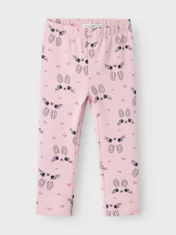 Name It lasten leggingsit, NMFDAVINA AOP LEGGING Vaaleanpunainen