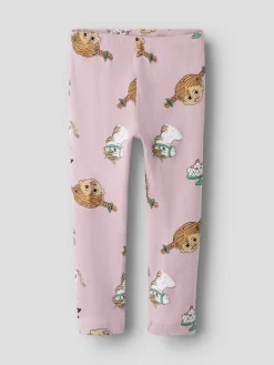 Name It lasten leggingsit NMFSOCA PIPPI LEGGING, vaaleanpunainen