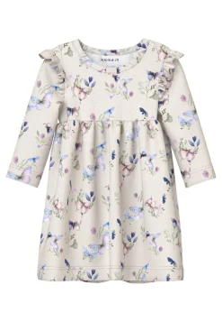 Name It lasten mekko, NBFBELA LS DRESS Beige