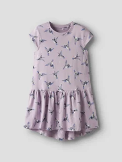 Name It lasten mekko, NKFVIGGA CAPSL DRESS Vaaleanpunainen Kuosi