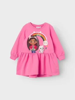 Name It lasten mekko, NMFAMMA GABBY SWE DRESS Pinkki