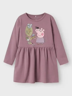 Name It lasten mekko, NMFDYFFI PEPPA LS DRESS Vaaleanpunainen
