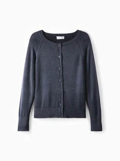 Name It, Lasten Neuletakki, NKFVIONI LS KNIT CARD NOOS Tummansininen