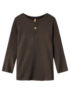 Name It Lasten Paita Kab LS Top Noos Tummanruskea