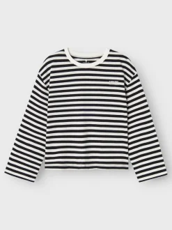 Name It lasten paita, NKFSIMMA LS REG TOP Raidallinen Musta