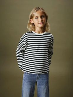 Name It lasten paita, NKFSIMMA LS REG TOP Raidallinen Musta