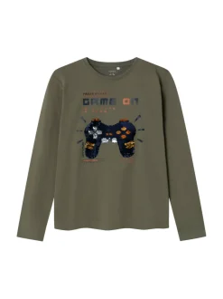 Name It Lasten Paita, NKMOPASTAR LS TOP Armeijanvihreä