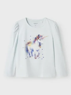 Name It lasten paita, NMFKRULLE LS TOP Vaaleansininen