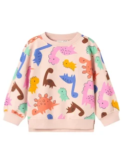 Name It Lasten Paita, NMFNIRANA LS LOOSE SWEAT Beige Kuosi