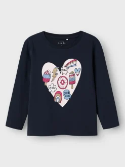 Name It Lasten Paita, NMFVIZ LS TOP Tummansininen