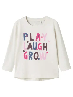 Name It Lasten Paita, NMFVIZ LS TOP Luonnonvalkoinen