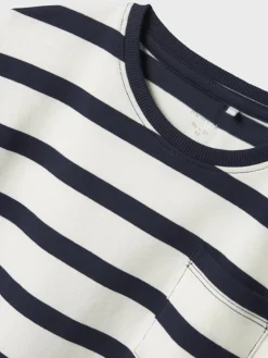 Name It lasten paita, NMMLEROY LS RLX TOP Raidallinen Sininen