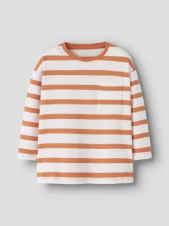 Name It lasten paita, NMMLEROY LS RLX TOP Oranssiraita