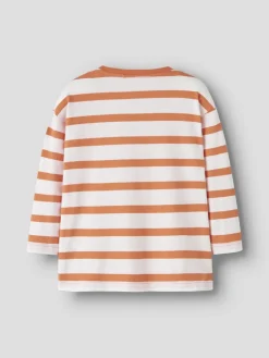 Name It lasten paita, NMMLEROY LS RLX TOP Oranssiraita