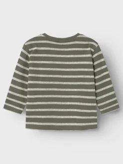 Name It Lasten Paita, NMMNIKS LS TOP Raidallinen Vihreä