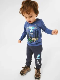 Name It lasten paita, NMMNATA JURASSIC LS TOP Vaaleansininen