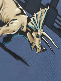 Name It lasten paita, NMMNATA JURASSIC LS TOP Vaaleansininen