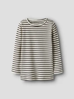 Name It lasten paita, NMNBANI LS TOP Raidallinen Ruskea