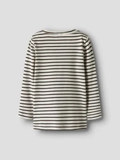 Name It lasten paita, NMNBANI LS TOP Raidallinen Ruskea
