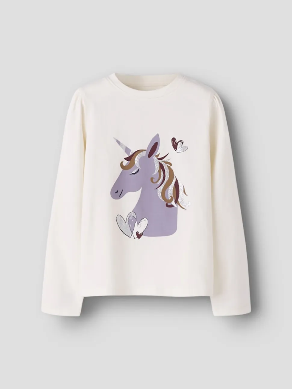 Name It lasten pitkähihainen paita NMFTEARTA LS TOP, luonnonvalkoinen