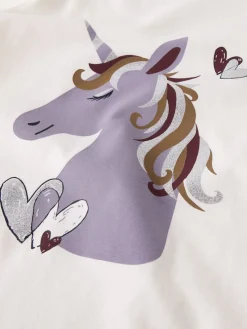 Name It lasten pitkähihainen paita NMFTEARTA LS TOP, luonnonvalkoinen