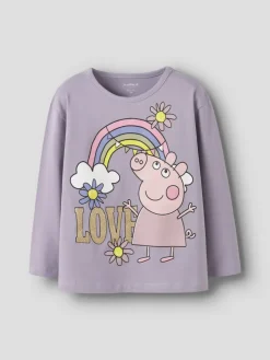 Name It lasten pitkähihainen paita NMFDADA PEPPA LS NREG TOP, violetti