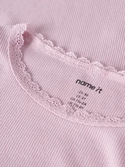 Name It Lasten Pitkähihainen Paita NMFKAB LS TOP NOOS, vaaleanpunainen
