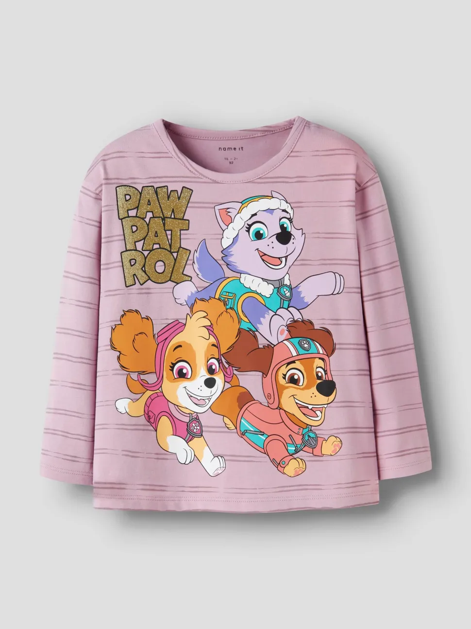 Name It lasten pitkähihainen paita NMFJANNET PAW LS NREG TOP, vaaleanpunainen