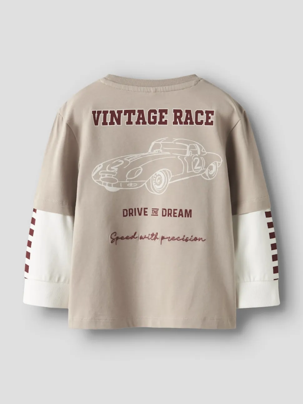 Name It lasten pitkähinaine paita NMMRICHAEL LS NREG TOP BOX, beige