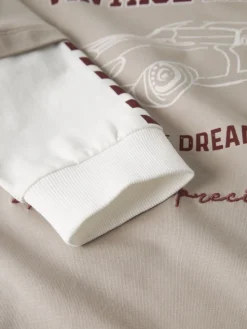 Name It lasten pitkähinaine paita NMMRICHAEL LS NREG TOP BOX, beige