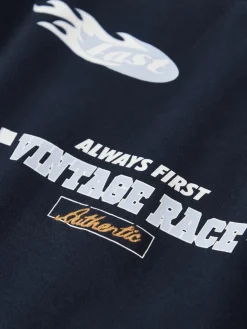 Name It lasten pitkähinaine paita NMMRICHAEL LS NREG TOP BOX, tummansininen