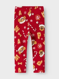Name It lasten pyjama NMFSARBA PAW LS NIGHTSET, punainen
