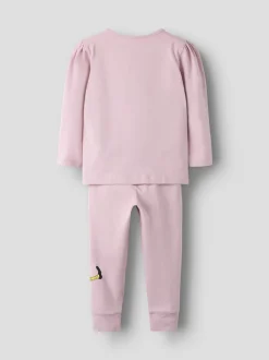 Name It lasten pyjama NMFSOLEIM PIPPI LS NIGHTSET, vaaleanpunainen