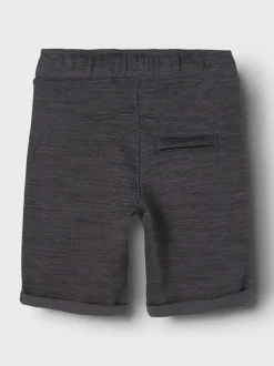 Name It lasten shortsit, NKMSCOTT SWE LONG SHORTS Meleerattu Grafiitti