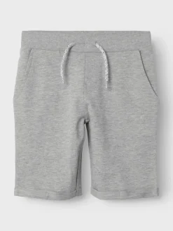 Name It Lasten Shortsit NKMVERMO LONG SWE SHORTS UNB Vaaleanharmaa