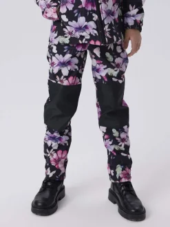 Name It lasten softshell housut, NKFALFA08 SOFTSHELL SLIM PANT Musta Kuosi