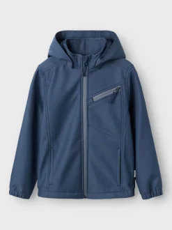 Name It lasten softshell takki, NKMALFA08 SOFTSHELL JACKET Sininen
